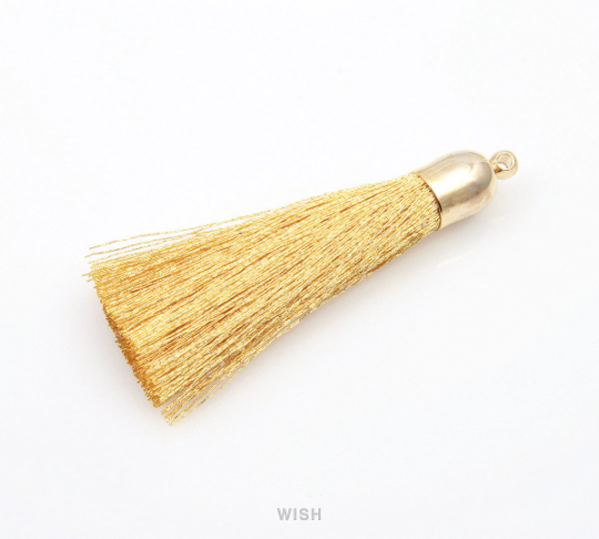 Gold Thread Tassel with Bell Cap in Gold / TGDG-002-T (Medium)