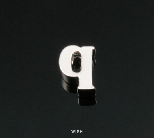 Lower Case Letter "q" in Matte Gold, Small Letter "q" / MMG-002-B (q)