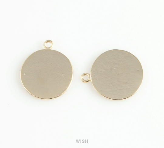 Sun Disc Pendants in Matte Gold, Sun Charm/ MMG-403-P