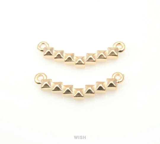 Stud Bar Pendant in Matte Gold, Bar Necklace Charm / MMG-218-P