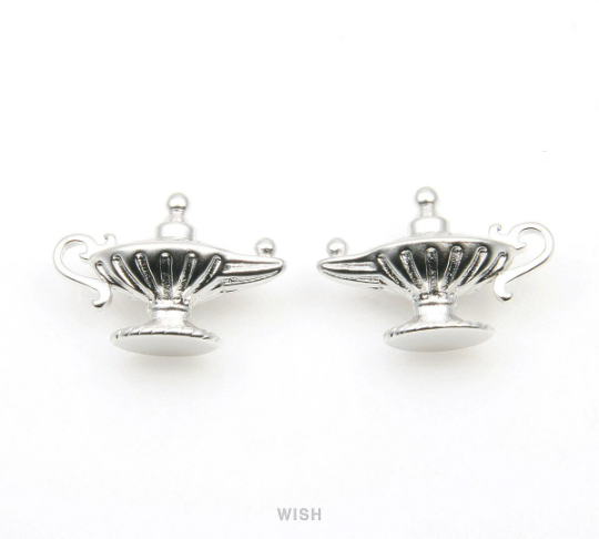 Aladdin Oil Lamp Pendants in Matte Rhodium, Genie Aladdin Oil lamp Jafar Light /MMRH-335-P