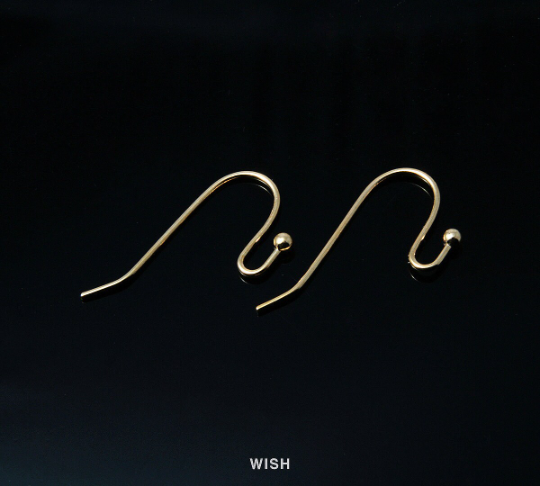Ball Hook Earrings in Gold, Ball Hook Earrings / FG-007-E (10 pcs)
