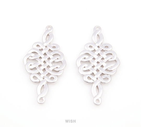 Celtic Rope Connectors in Matte Gold, Rope Charms / MMG-052-C