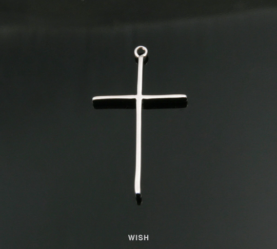Cross Pendant in Matte Gold, Latin Cross Charm / Matte Gold / MMG-275-P