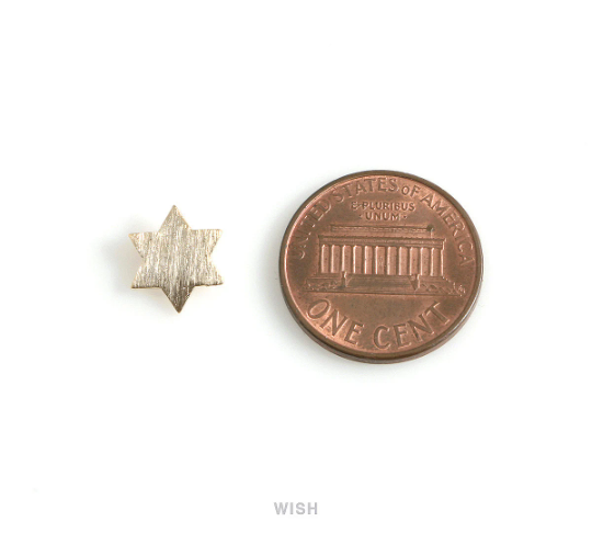 The Star of David Pendant in Matte Gold, Magen David Charm / MMG-459-P