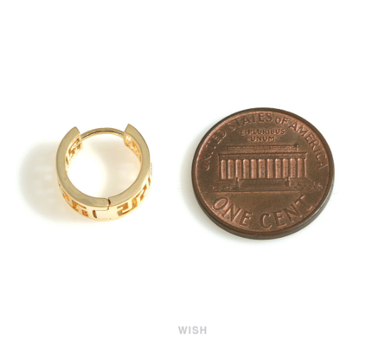 Huggie Hoop Earrings in Gold, Huggie Hoops / MG-727-E