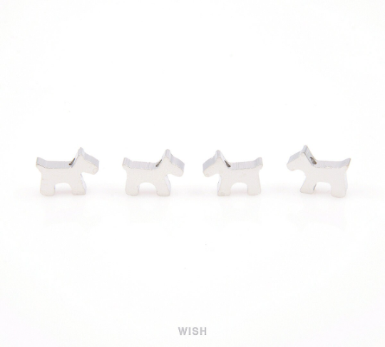 Puppy Beads Pendants in Matte Gold, Dog Beads / Matte Gold / MMG-067-B