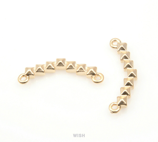 Stud Bar Pendant in Matte Rhodium, Bar Necklace Charm / MMRH-217-P