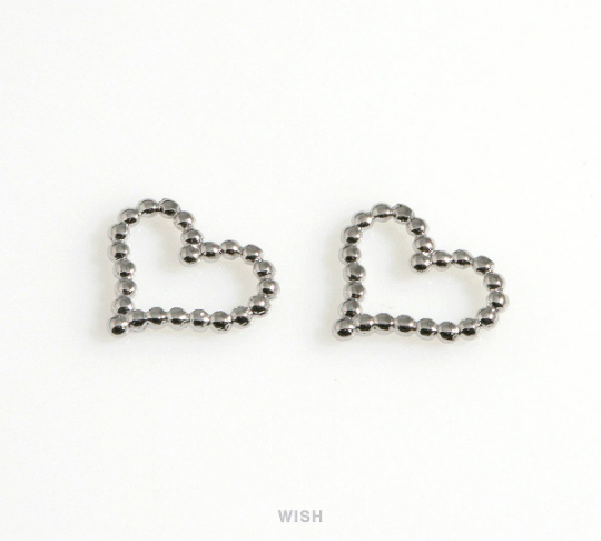 Open Heart Pendants in Gold, Open Heart Charms / Heart / MG-601-P