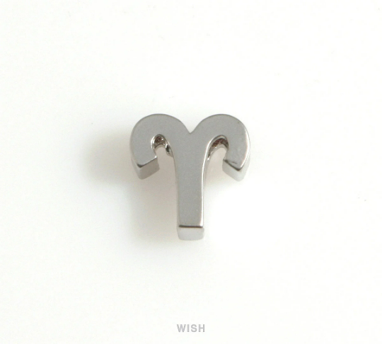 Aries Zodiac Sign Charms in Matte Gold, Zodiac Beads /MMG-599-B