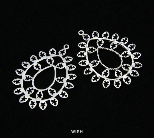 Teardrop Pendants in Matte Gold, Teardrop Charms / MMG-116-P