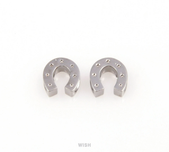 Horseshoe Pendants in Gold, Horseshoe Beads / MG-066-B
