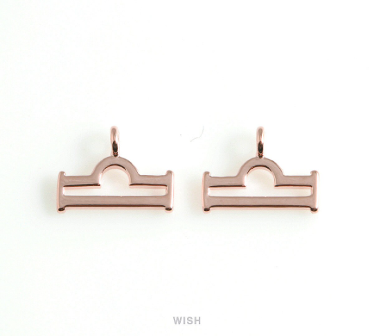 Libra Zodiac Sign Pendants in Gold, Zodiac Charm / MG-453-LI
