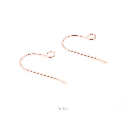 20pcs Loop Fish Hook Earrings in Gold, Fish Hook Earrings / FG-008-E