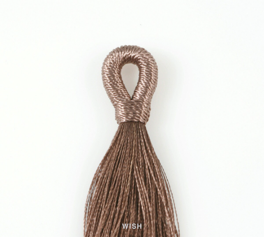 Dark Brown Cotton Thread Tassel, Dark Brown Silk Tassel Earrings / TBRG-008-T