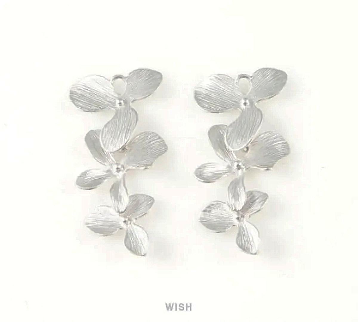Brass Orchid Pendant in Matte Gold / ORCHIDMG-901-P