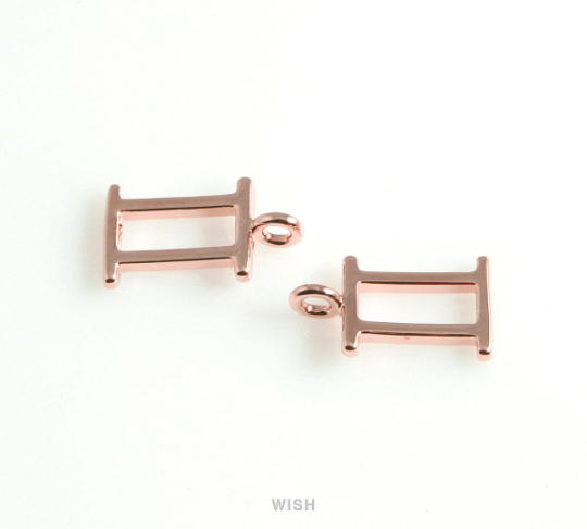 Gemini Zodiac Sign Pendants in Rose Gold, Zodiac Charm / MRG-453-GE