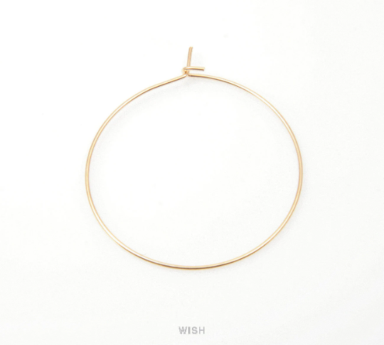Hoop Earrings in Gold, Hoop Earrings / FG-010-E (10 pcs)