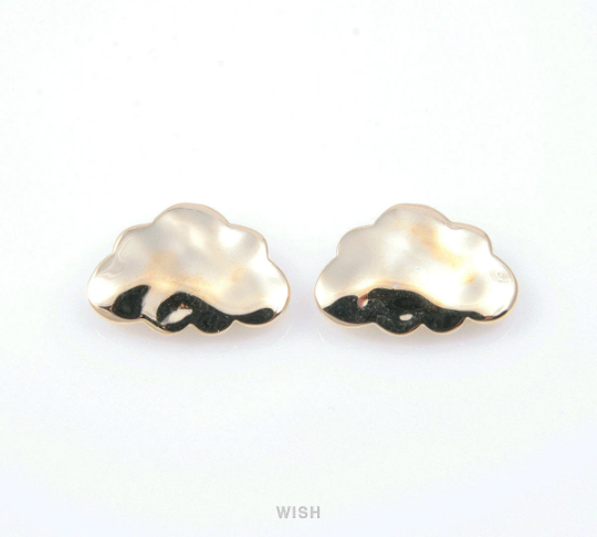 Cloud Pendants in Gold, Cloud Charms / MG-092-P