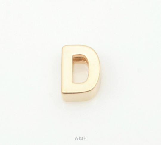 Upper Case Letter "D" in Matte Gold, Capital Letter "D" / MMG-001-B (D)