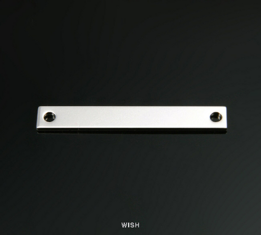 Blank Bar Pendant in Matte Rhodium, Bar Charm /  MMRH-298-P