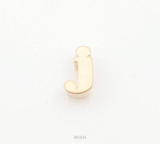 Lower Case Letter "j" in Matte Gold, Small Letter "j" / MMG-002-B (j)