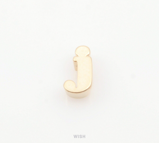 Lower Case Letter "j" in Matte Gold, Small Letter "j" / MMG-002-B (j)