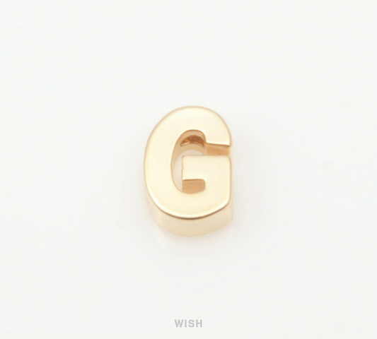 Upper Case Letter "G" in Matte Gold, Capital Letter "G"  / MMG-001-B (G)