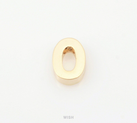 Upper Case Letter "O" in Matte Gold, Capital Letter "O" /MMG-001-B (O)