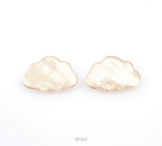 Cloud Pendants in Brush Gold, Cloud Charms / MBG-092-P