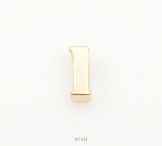 Lower Case Letter "l" in Matte Gold, Small Letter "l" / MMG-002-B (l)