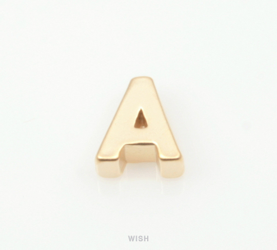 Upper Case Letter "A" in Matte Gold, Capital Letter "A" / MMG-001-B (A)