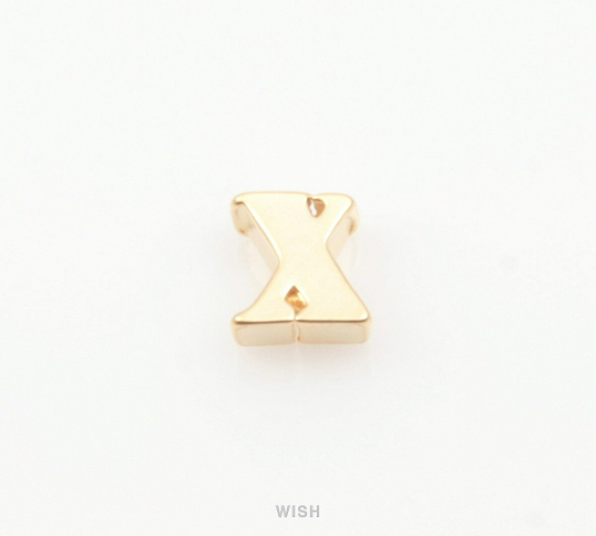 Lower Case Letter "x" in Matte Gold, Small Letter "x"/ MMG-002-B (x)