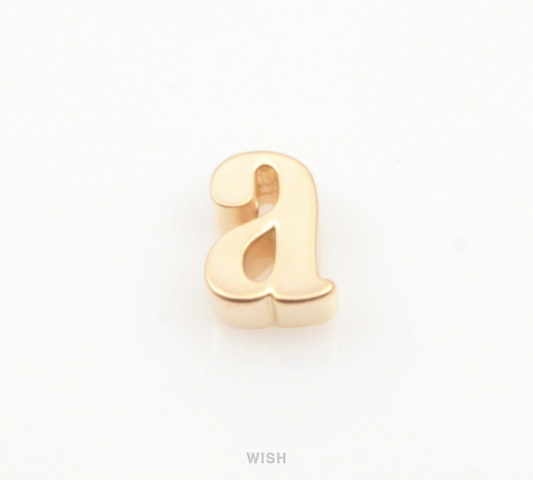 Lower Case Letter "a" in Matte Gold, Small Letter "a" / MMG-002-B (a)