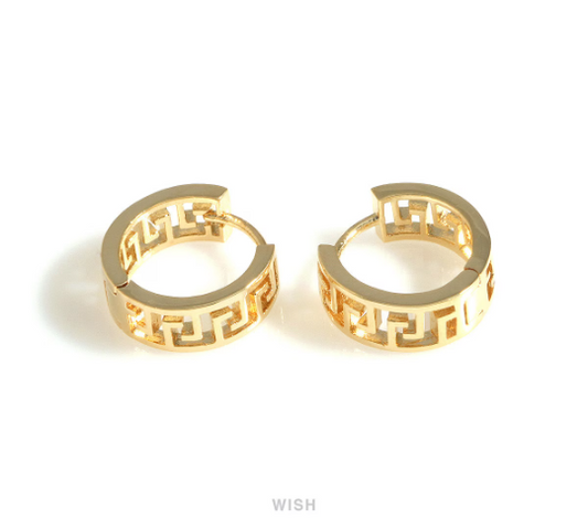 Huggie Hoop Earrings in Gold, Huggie Hoops / MG-727-E