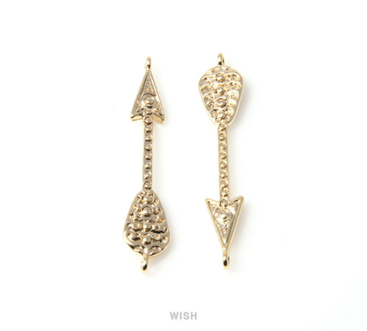 Arrows Connectors in Gold, Arrows Charm / MG-147-C