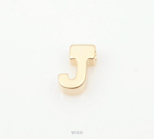 Upper Case Letter "J" in Matte Gold, Capital Letter "J" / MMG-001-B (J)