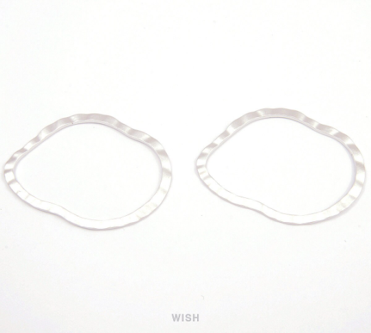 Cloud Outline Pendants in Matte Rhodium, Cloud Outline Charms / MMRH-082-P