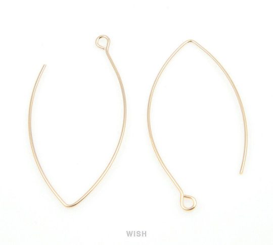 Hook Earrings in Gold, Hook Earrings / FG-004-E