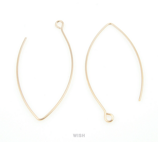 Hook Earrings in Gold, Hook Earrings / FG-004-E