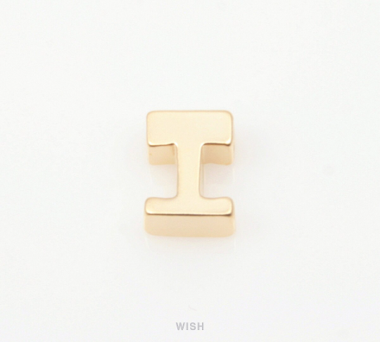 Upper Case Letter "I" in Matte Gold, Capital Letter "I" / MMG-001-B