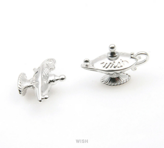 Aladdin Oil Lamp Pendants in Matte Rhodium, Genie Aladdin Oil lamp Jafar Light /MMRH-335-P