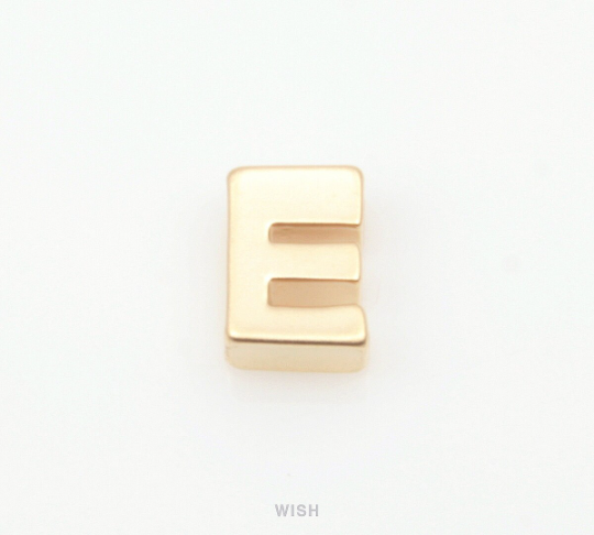 Upper Case Letter "E" in Matte Gold, Capital Letter "E" / MMG-001-B (E)