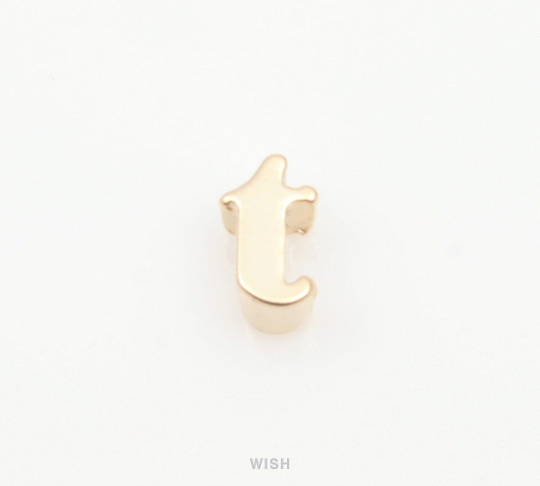 Lower Case Letter "t in Matte Gold, Small Letter "t / MMG-002-B (t)