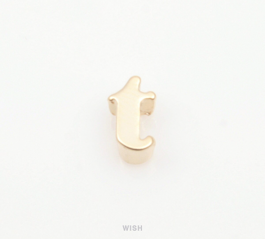 Lower Case Letter "t in Matte Gold, Small Letter "t / MMG-002-B (t)