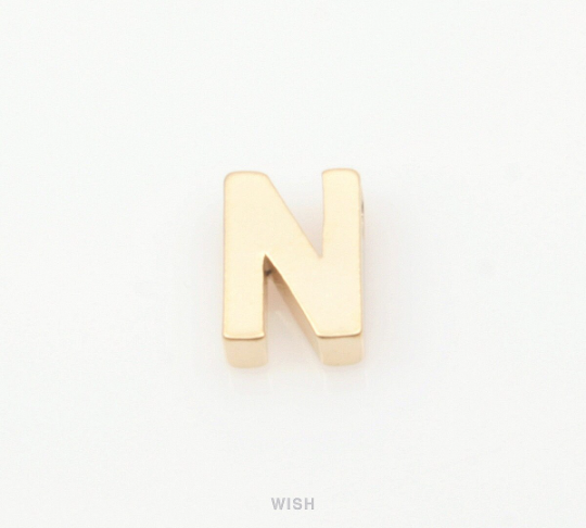 Upper Case Letter "N" in Matte Gold, Capital Letter "N" / MMG-001-B (N)