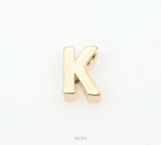 Upper Case Letter "K" in Matte Gold, Capital Letter "K" / MMG-001-B (K)