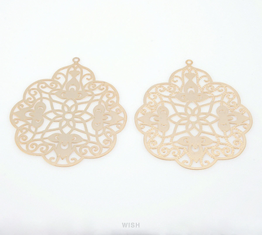 Gothic Theme Pendants in Matte Gold, Gothic Charm / MMG-150-P