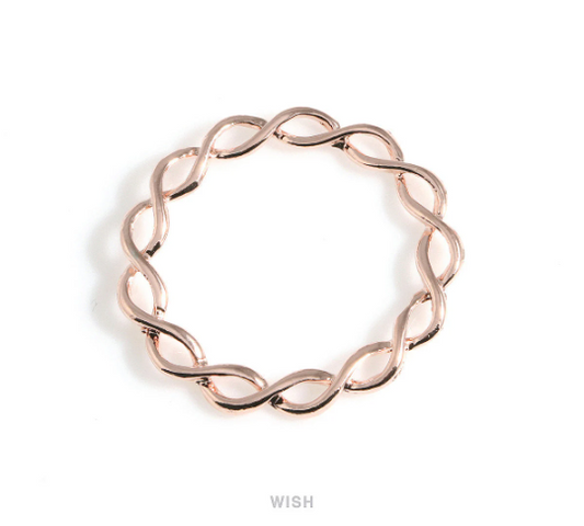 Infinity Circle Pendants in Rose Gold, Infinity Circle Charm / MRG-510-P