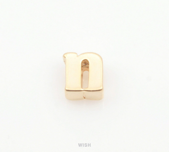 Lower Case Letter "n" in Matte Gold, Small Letter "n" / MMG-002-B (n)